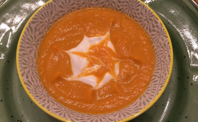 Zuppa di zucca e yogurt