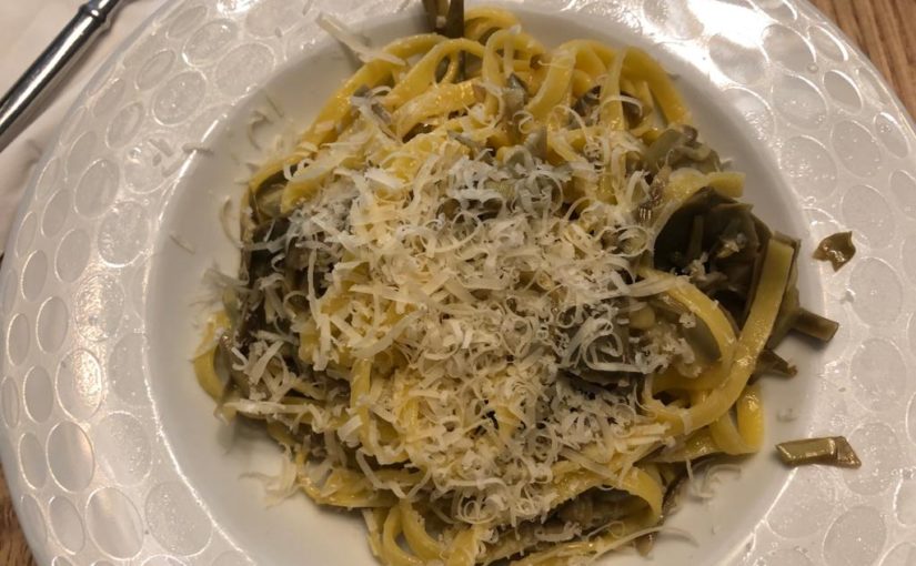 Tagliolini carciofi e Gorgonzola